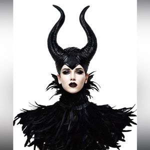 Maleficent Feather Horns Costume for Women
